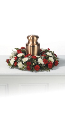 Memorial Urn Wreath  from Ginger's Flowers &Gifts, local Martinsburg florist