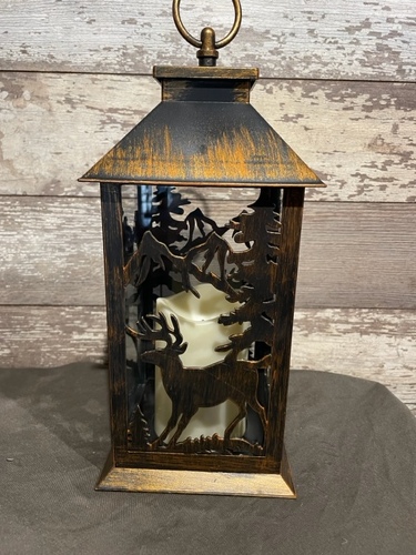 Deer Lantern from Ginger's Flowers &Gifts, local Martinsburg florist