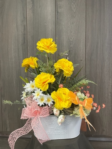 Yellow Fever (Silk) from Ginger's Flowers &Gifts, local Martinsburg florist