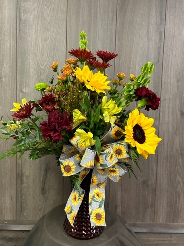 Fall Harvest Vase  from Ginger's Flowers &Gifts, local Martinsburg florist