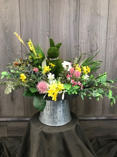 Spring Silk Arrangement  from Ginger's Flowers &Gifts, local Martinsburg florist