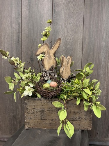 Easter Silk Arrangement  from Ginger's Flowers &Gifts, local Martinsburg florist