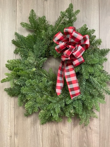 Fresh Pine Wreath from Ginger's Flowers &Gifts, local Martinsburg florist