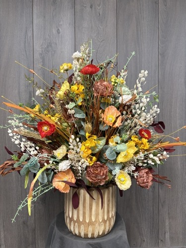 Fall Silk Arrangement from Ginger's Flowers &Gifts, local Martinsburg florist