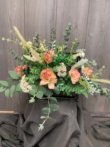 Peachy Passion (Silk) from Ginger's Flowers &Gifts, local Martinsburg florist