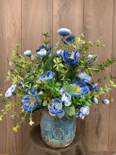 Blooming Blues (Silk) from Ginger's Flowers &Gifts, local Martinsburg florist
