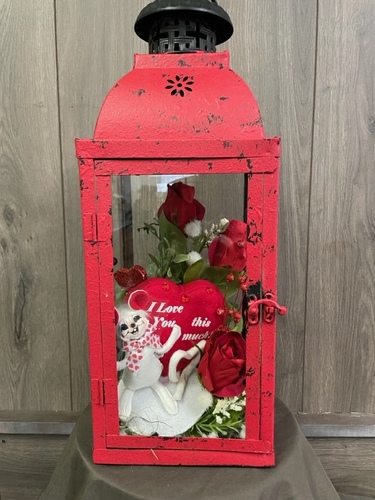 Valentines Lantern from Ginger's Flowers &Gifts, local Martinsburg florist