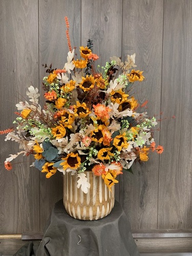 Fall Silk Arrangement  from Ginger's Flowers &Gifts, local Martinsburg florist