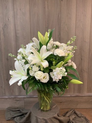 White Elegance  from Ginger's Flowers &Gifts, local Martinsburg florist