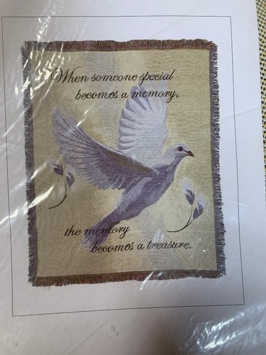 Sympathy Throw  from Ginger's Flowers &Gifts, local Martinsburg florist