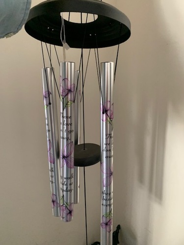 Sympathy Wind Chime from Ginger's Flowers &Gifts, local Martinsburg florist