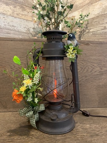 Vintage Repurposed Lantern from Ginger's Flowers &Gifts, local Martinsburg florist