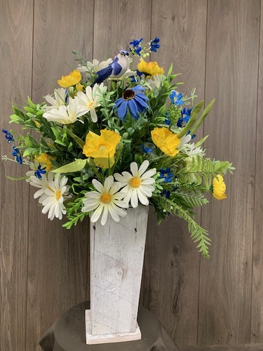 Hello Sunshine (Silk) from Ginger's Flowers &Gifts, local Martinsburg florist