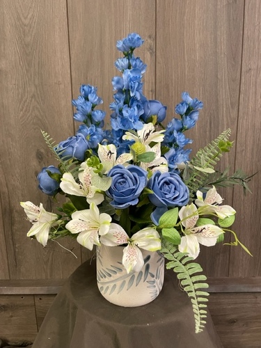 Blooming Blues (Silk) from Ginger's Flowers &Gifts, local Martinsburg florist