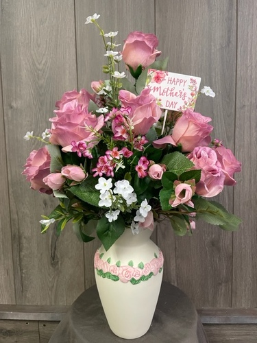 Mother's Day Silk Arrangement from Ginger's Flowers &Gifts, local Martinsburg florist
