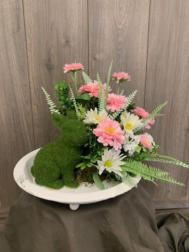 Easter Silk Arrangement  from Ginger's Flowers &Gifts, local Martinsburg florist