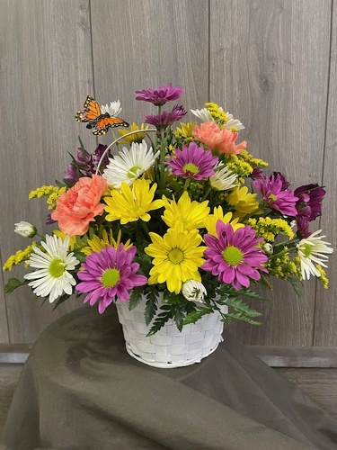 Mixed Basket from Ginger's Flowers &Gifts, local Martinsburg florist