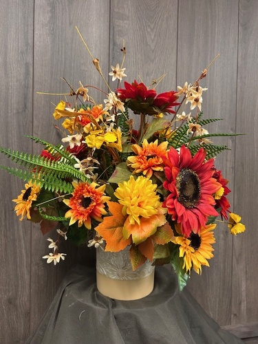 Fall Silk Arrangement  from Ginger's Flowers &Gifts, local Martinsburg florist