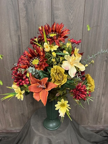Ground Vase (Silk) from Ginger's Flowers &Gifts, local Martinsburg florist