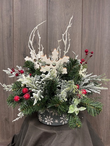Christmas Silk Arrangement  from Ginger's Flowers &Gifts, local Martinsburg florist